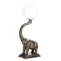 Trumpeting Elephant Globe Lamp